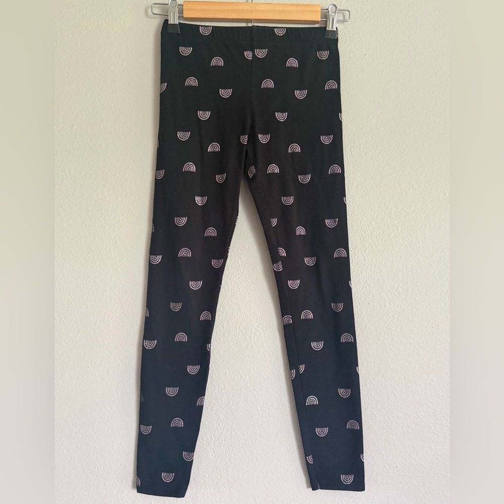 BCBGirls Black Leggings with Rainbow Pattern